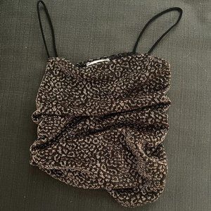 Cheetah Glitter Going Out Top